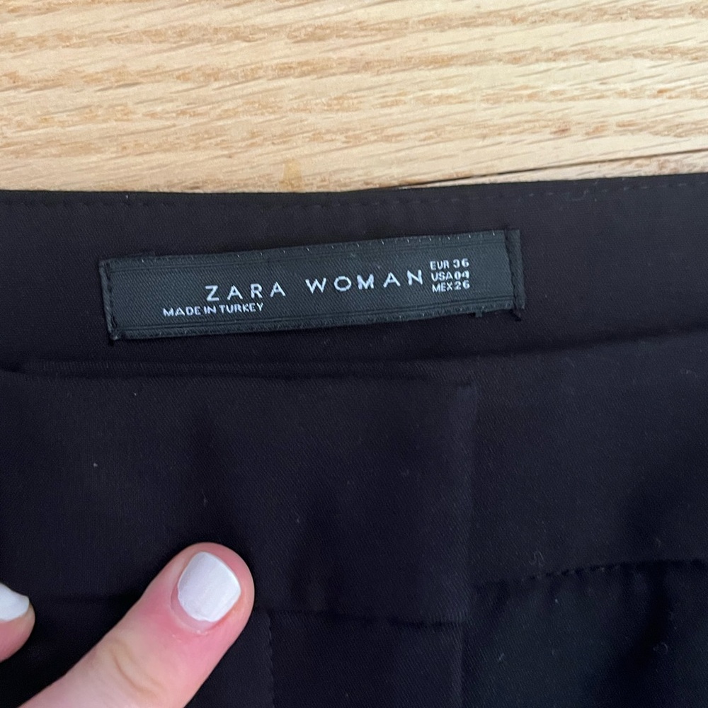 Zara Women's Black Tailored Pants - Picture 4 of 5